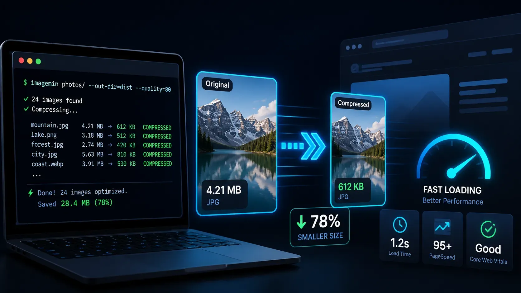 Omax Tech | Blog | Build an Automated Image Compression Script with Sharp and SVGO Omax | Blog | Build an Automated Image Compression Script with Sharp and SVGO