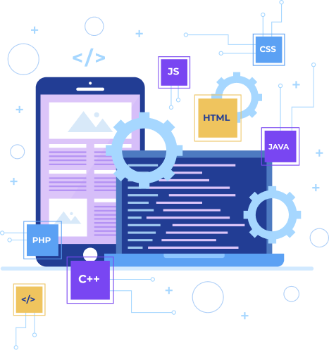 Omax Tech | Low-Code Platform Development and Integration for Enterprise Applications | Case study solution overview low-code-hero-img